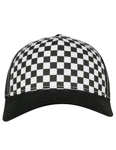 F-6506CB-Checkerboard Retro Trucker